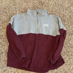 Pink half zip